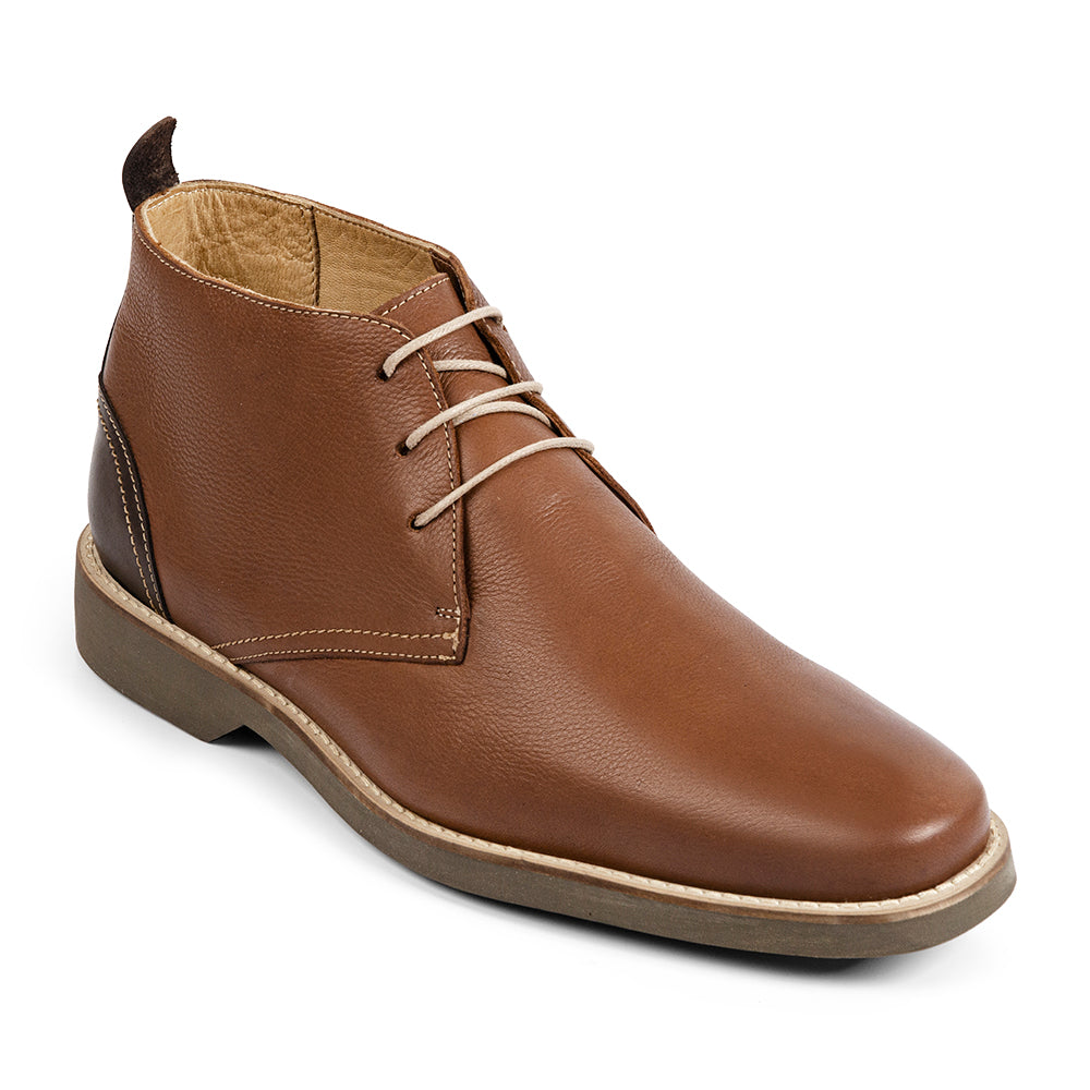 Toledo Mens Leather Desert Boots