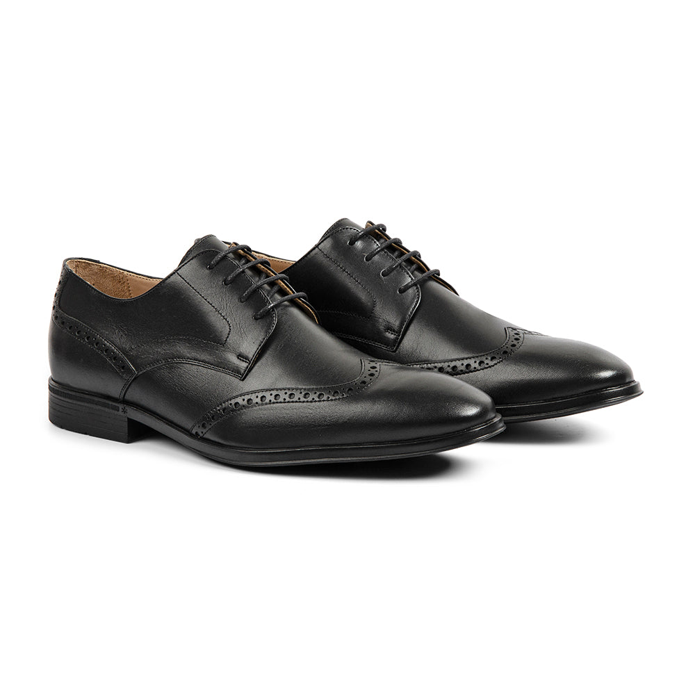 Brogue shoes men black store