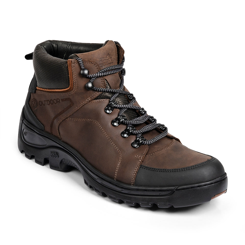 Leonel Mens Leather Walking Boots